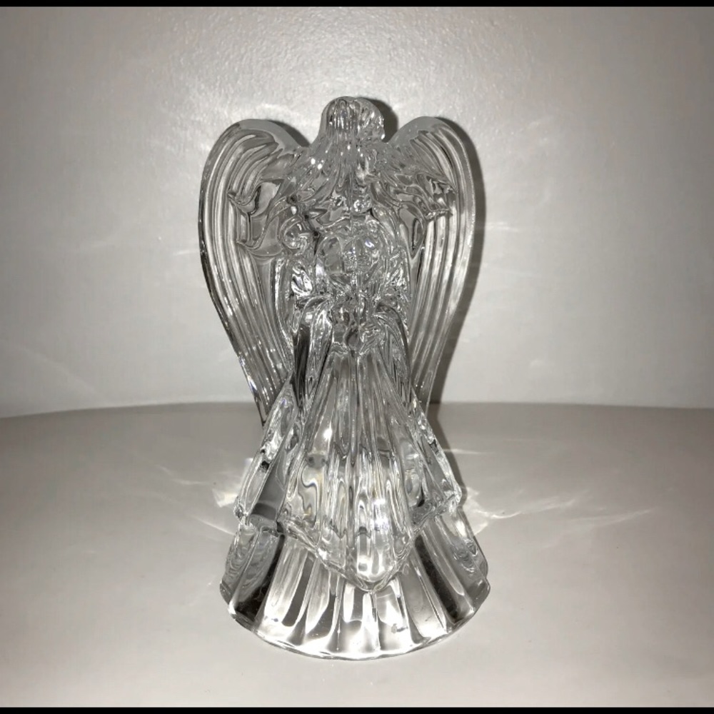 Vintage Crystal Angel Candleholder